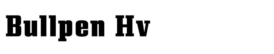 Bullpen font